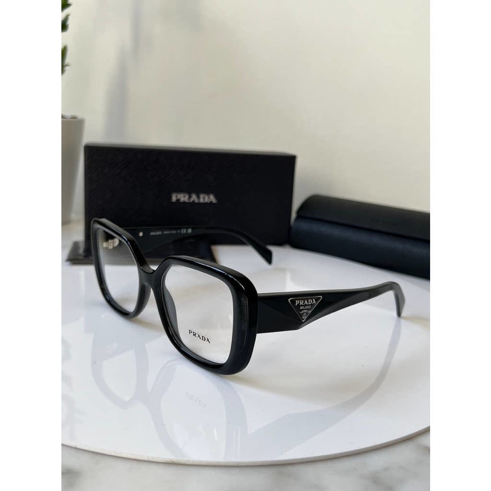 Prada Oversized Black Square Frame Glasses - Picture 7 of 12
